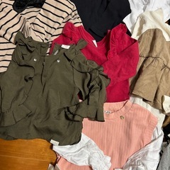 90-100cm 女の子　トップス　ロンT 11点　まとめて　グローバルワークの画像