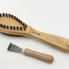 毛玉取りブラシ 天然素材 掃除用ブラシ付の画像