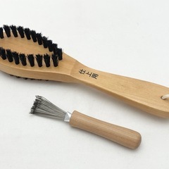 毛玉取りブラシ 天然素材 掃除用ブラシ付の画像