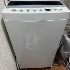 洗濯機　2019年　ハイアール　4.5kg 全自動洗濯機　の画像