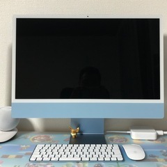値下げ可能 Apple iMac 24インチ M1 ブルー 16GB/512GBの画像