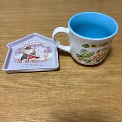 ディズニー　ダッフィー＆フレンズ　マグカップ＆ミニプレートの画像