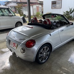 コペン！車検付き！レッドレザー！15インチアルミ！ナビテレビ！青森岩手秋田の画像