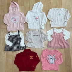 ベビー服90まとめ売り秋冬服のみ５０着の画像