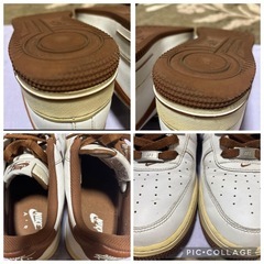 NIKE NIKE Air Force 1 ホワイト/ブラウン　29の画像