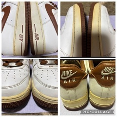 NIKE NIKE Air Force 1 ホワイト/ブラウン　29の画像