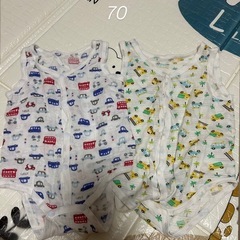 お話中　ベビー肌着.ロンパース50-70　10着セットの画像