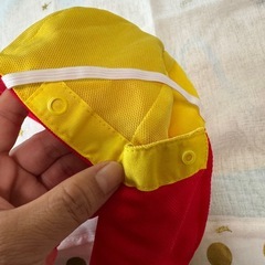 赤帽子　キャップ　幼稚園　保育園　洗い替えに　美品の画像
