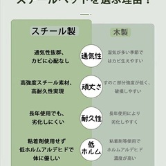 新品ベッドフレーム　セミダブル　コンセプト付きの画像
