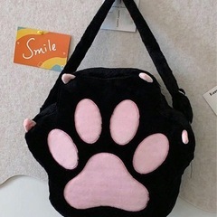 【新品】猫　肉球デザイン　バッグ　ショルダーバッグ　リュックの画像