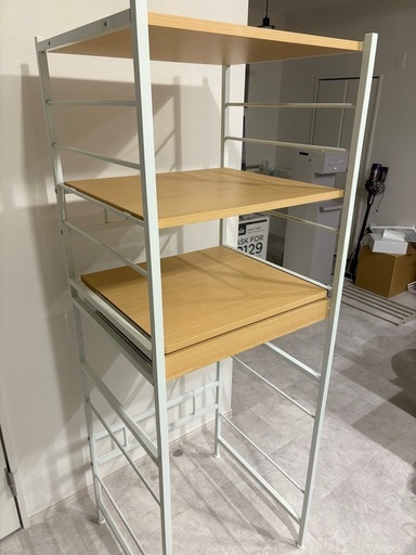【美品】レンジ台　ゴミ箱上収納　キッチン収納