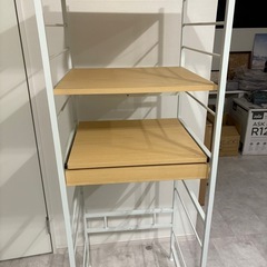 【美品】レンジ台　ゴミ箱上収納　キッチン収納の画像