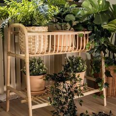 IKEA BUSKBO ブスクボー プラントスタンド  籐の画像