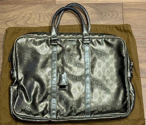GUUCI ビジネスバッグ 茶系 グッチ バッグ