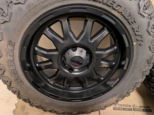 美品EXTREME ホイールマットブラック4本セット20インチ9Jインセット18タンドラセコイア ランクル20010070LX570タ
