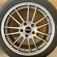 BBS ホイール タイヤ RD155 ホンダ純正オプション 17インチ PCD 114.3　オフセット7J +53の画像
