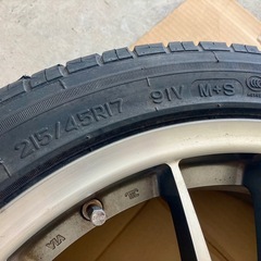 BBS ホイール タイヤ RD155 ホンダ純正オプション 17インチ PCD 114.3　オフセット7J +53の画像