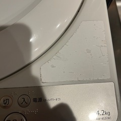 洗濯機　白　4.2kgの画像