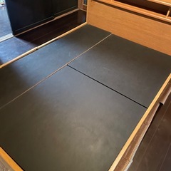 ニトリ ダブルベッド フレーム の画像