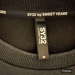 ✨美品・人気✨SY32 スウェット ブラック M ロゴ入りの画像