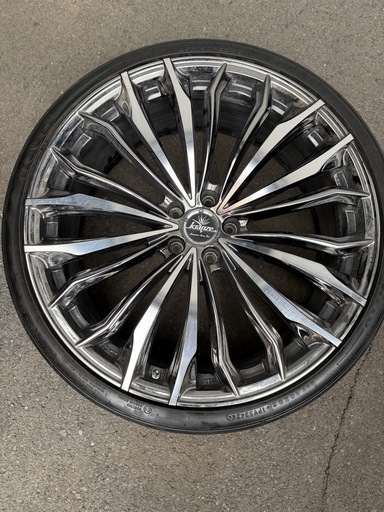 30系アルファードヴェルファイア向けタイヤホイールセット　22インチKranze Felzen358evo Nitto invo