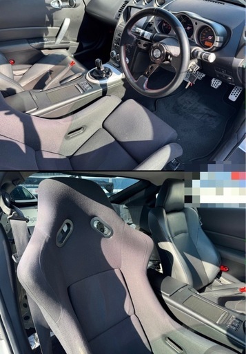 フェアレディZ　z33フルバケシート　レールポン付