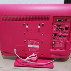 配達可!!【稼働品】SHARP AQUOS 19型液晶カラーテレビ LC-19K5 ピンクの画像