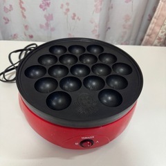  YAMAZEN 山善 たこ焼き器 SOP-650(R) レッドの画像