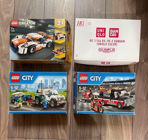 【4個セット】Lego city＋creator ＋バンダイプラモデル