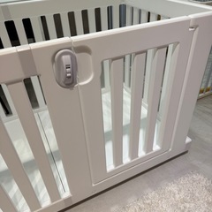 doridori 可動式ペットケージ　ホワイト   の画像