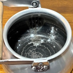 高そうな やかん ケトル アルミ 槌目模様 レトロ 昭和レトロの画像