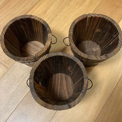 おしゃれなミニ鉢入れ3つセットの画像