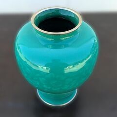 花瓶 翡翠(ヒスイ)色 ターコイズの画像