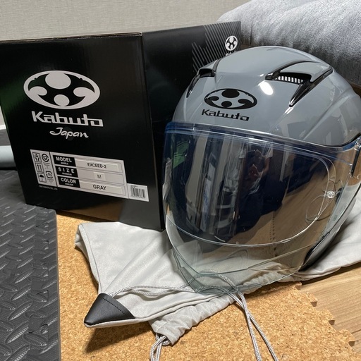 ｴｸｼｰﾄﾞ2　インナー ブルーミラーシールド　ピンロック付　チークパッドオプション品　 OGK kabuto EXCEED2 カブト　エクシード2 試着のみ