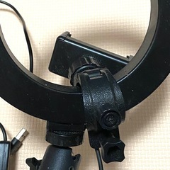 ※お譲り先決定※【無料で差し上げます】LEDリングライト　三脚　スタジオ撮影の画像