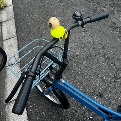 可愛い　水色の自転車の画像