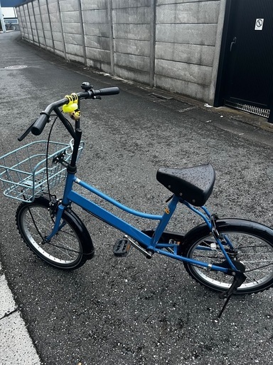 可愛い　水色の自転車