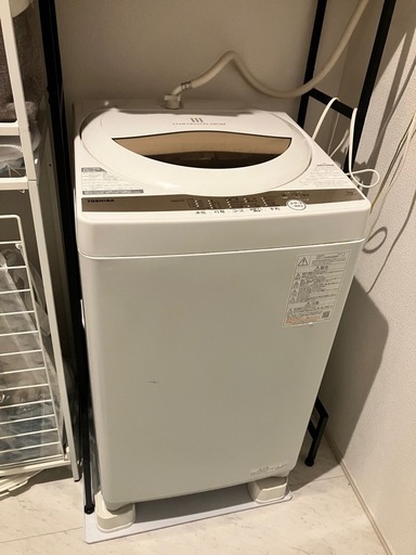 東芝 洗濯機 AW-5A1 (5kg) ホワイト 本日引取り限定7000円