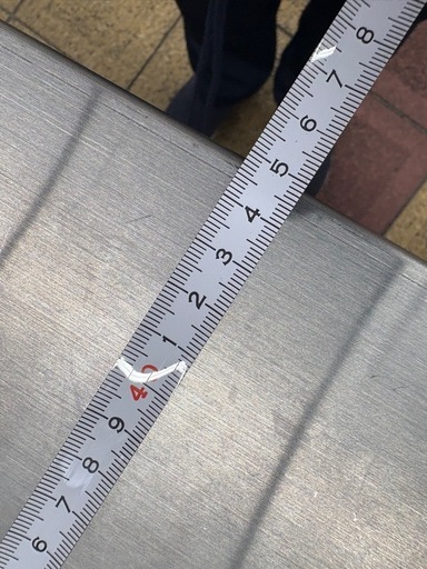 超美品　スチール製　作業台 調理台 間口1200×奥行450×高さ800mm 店舗/厨房/業務用品 キッチン台 