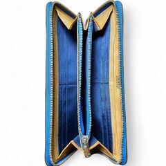 TAKEO KIKUCHI 長財布 ブルーの画像