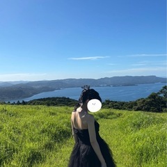 ウェディングドレスブラックの画像