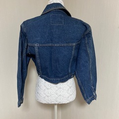 R.BLUES ダークデニム クロップドジャケットM タグ付　新品　難あり　早い者勝ちの画像