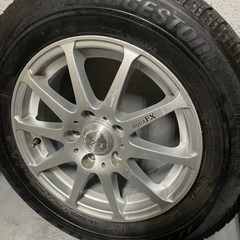 ③🔴 195/65R15 タイヤ114.3-5穴15インチ4本セット！15インチホイール＆195/65R15スタッドレスタイヤ！の画像