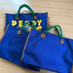 PEPPY KIDS CLUB バッグ ネイビー3袋セットの画像