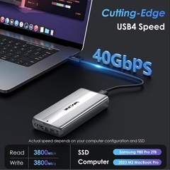 【新品】WAVLINK SSD用外付けケース工具不要8TB対応アルミ合金冷却ファン搭載の画像