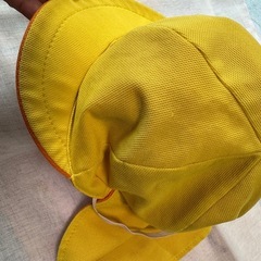 オレンジ色帽子　幼稚園　保育園　帽子　洗い替えにの画像