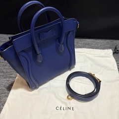 CELINEラゲージナノ　レザーミニショルダー　個人断捨離　鑑定済みの画像