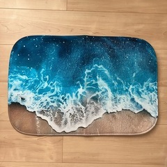 新品未使用　キッチンマット　玄関マット　マット　海　40×60cmの画像