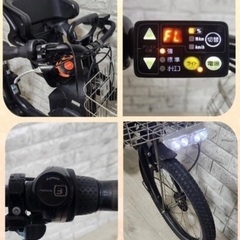 🌸美品🌸室内保管🌈バッテリー最高レベル🌼ブリヂストンビッケ2⚪️子供乗せ電動自転車ダークグレー25の画像