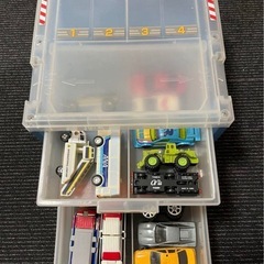 ミニカー 16台　収納ボックス　セットの画像